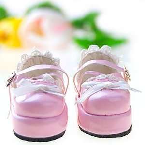    1/6 BJD Doll Shoes Boots Fit Yo SD DOD LUTS   Pink: Toys & Games