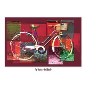  Pep Ventosa   Red Bicycle Canvas: Home & Kitchen
