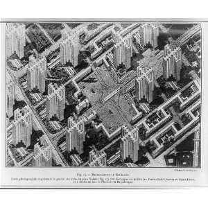  Voisin,High rise Buildings,Geometric Pattern,1955: Home 
