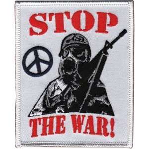  Stop the War   3.75 tall Sew / Iron on Patch: Arts 