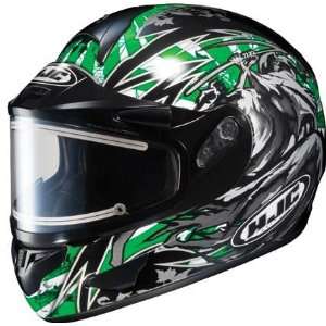   : HJC CL 16 Slayer Snowmobile Helmet El MC4 Green Xl: Everything Else