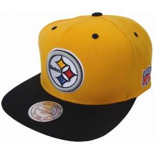  Pittsburgh Steelers Mitchell & Ness Logo Snapback Cap Hat 