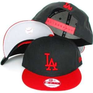  New Era Los Angeles Dodges 9FIFTY SnapBack Cap Hat Black 