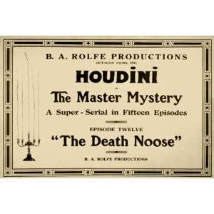  Houdini in The master mystery a super serial in fifteen 
