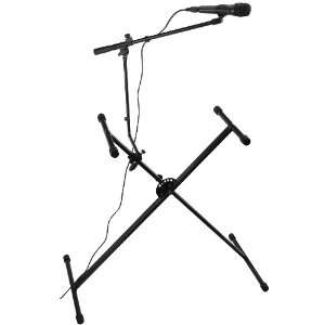   AIL KS Keyboard Stand with Bonus Microphone Boom: Musical Instruments