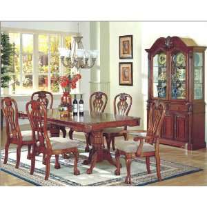  7pc Formal Dining Room Set in Light Cherry MCFD6002: Home 