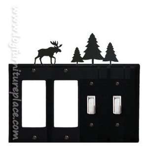   Iron Moose & Pine Quad GFI/GFI/Switch/Switch Cover: Home Improvement