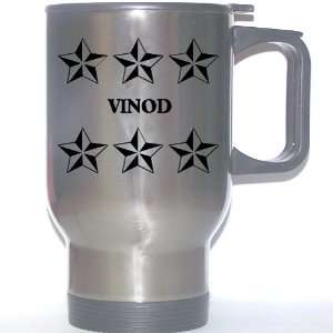  Personal Name Gift   VINOD Stainless Steel Mug (black 