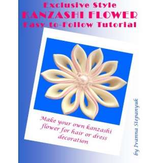 Image Kanzashi Tutorial   How to Make a Kanzashi Fabric Flower 
