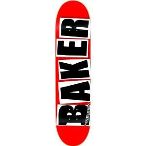  Baker Team Brand Logo Skateboard Deck, Black, 7.88 Inch 