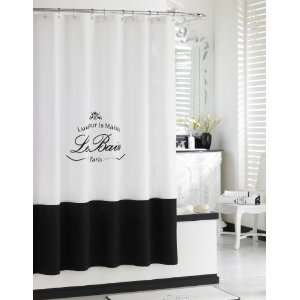   Turkishtowels Le Bain Shower Curtain Collection, WHITE: Home & Kitchen