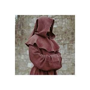  Brown Monk Robe and Hood Costume. Wizard Robe, Priest Robe 