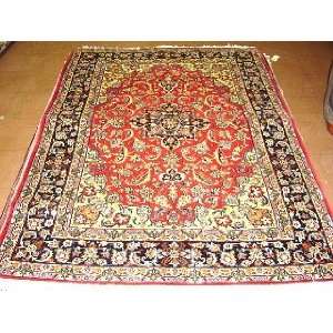   Hand Knotted Isfahan/Esfahan Persian Rug   50x610: Home & Kitchen