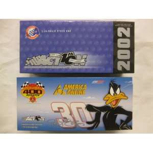  Signed Nascar Jeff Green #30 AOL / Looney Tunes Rematch 