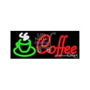   Coffee Logo Neon Sign 13 Tall x 32 Wide x 3 Deep 