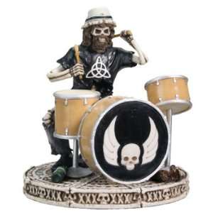Classic Rock   Drummer   Collectible Figurine Statue Sculpture Skull