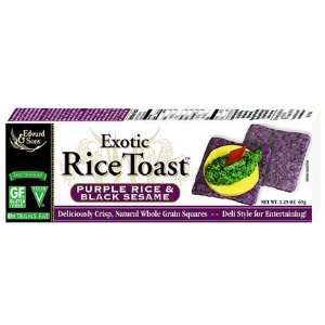Edward & Sons Exotic Rice Toast, Purple Rice & Black Sesame, 2.25 oz 