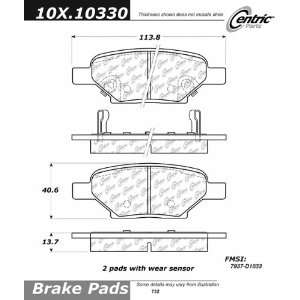  Centric Parts, 102.10330, CTek Brake Pads Automotive