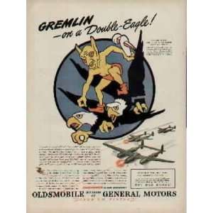 Gremlin   on a Double Eagle! Official Insigne on the P 38 Lightnings 