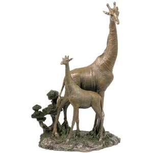  Giraffe and Baby Giraffe Sculpture: Baby