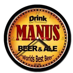  MANUS beer and ale cerveza wall clock: Everything Else