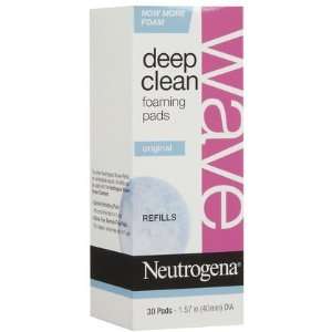 Neutrogena Wave Deep Clean Foaming Pads Refills, 30 ct (Quantity of 5)