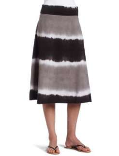  Allen Allen Womens Tie dye Stripe Fold over Skirt 