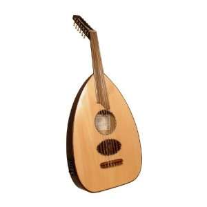  Oud, Round Flatback, Natural, Soft Case: Musical 