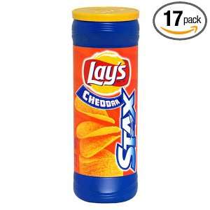 Lays Stax Sour Cream & Onion Can (Pack of 17 ):  Grocery 