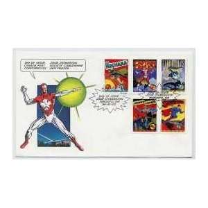 Canada Post First Day Of Issue (10/02/95) Superheroes Stamps (Scott 