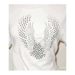  White Eagle Cotton Studded Tee Shirt (L): Everything Else