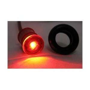 Red Lens/Red LED Light Mini PC 180 Degree Viewing Side Marker Truck 