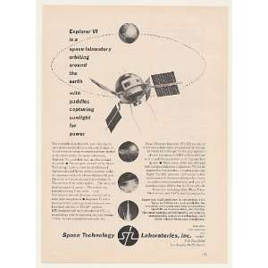  1960 STL Space Technology Labs Explorer VI Satellite Print 