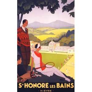  ST. SAINT HONORE LES BAINS TENNIS SPORT PLAYER TRAVEL 