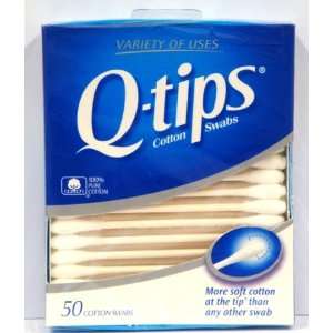  Q tips Cotton Swabs, Travel Pack, 50 Count (Pack of 8 