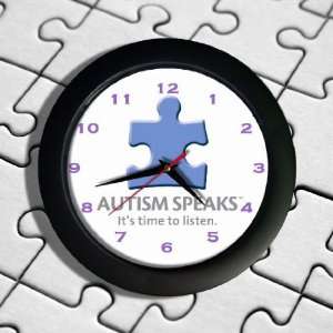  Autism Logo Wall Clock And Button/Badge Set: Everything 