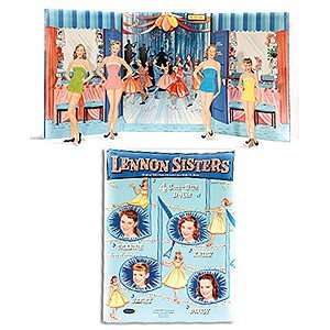  Lennon Sisters Singing Stars Paper Dolls ~ Aqua Set 