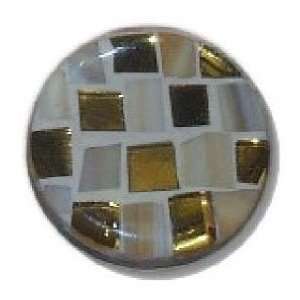   04RB1, Round 1 Diameter Glass Knob, Square Cuts: Home Improvement