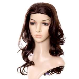  6sense Synthetic Fashion Long Wavy Style Brown Wig Beauty