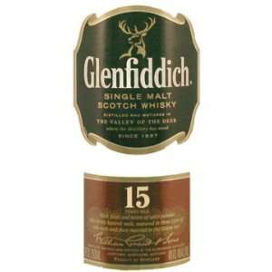  Glenfiddich 15 Year Single Malt Scotch Whisky 750ml 