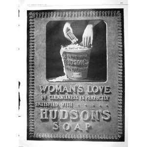  1904 ADVERTISEMENT HUDSONS WASHING SOAP PAIL WATER: Home 