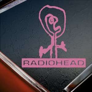  RADIOHEAD Pink Decal PABLO HONEY ROCK ALBUM Car Pink 