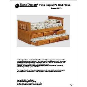  Childrens Twin Bed with Trundle/Drawer Woodworking Plans 