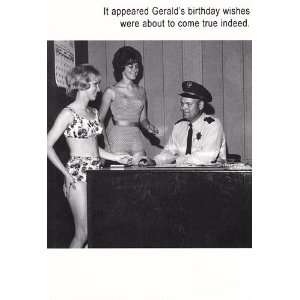 Greeting Card Birthday It Appeared Geralds Birthday Wishes Were 