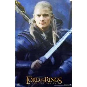  The Lord Of The Rings 23x35 Two Towers Legolas Sword Movie 