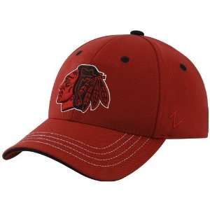   Chicago Blackhawks Red Forward Zfit Hat 