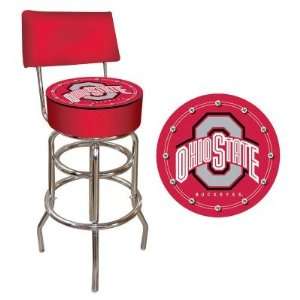  NCAA 30 in. Padded Swivel Bar Stool with Back: Home 