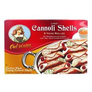 Adriana Large Cannoli Shells   6 pack Grocery & Gourmet Food