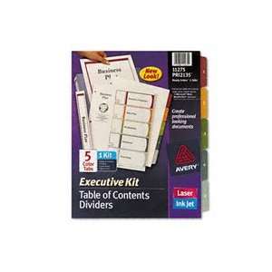   Ready Index Executive Multicolor Table of Contents Dividers (11275