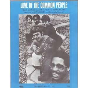  Sheet Music Love Of The Common People The Winstons 169 